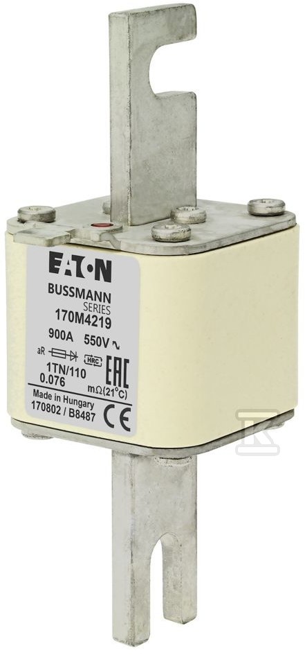 Wkładka szybka, 900 A, AC 550 V, DIN 1, - 170M4219