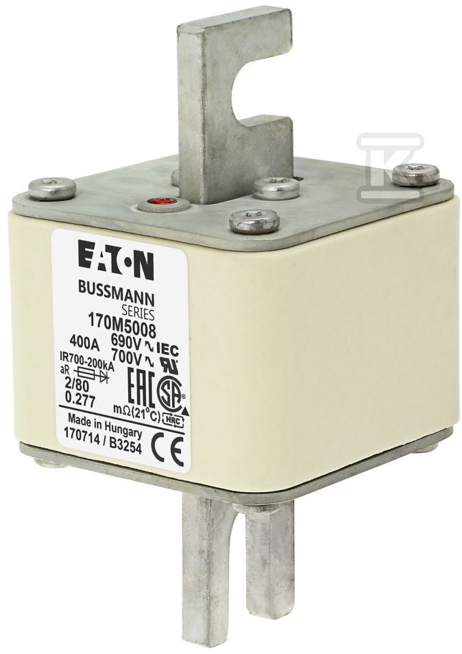 Wkładka szybka, 400 A, AC 690 V, DIN 2, - 170M5008