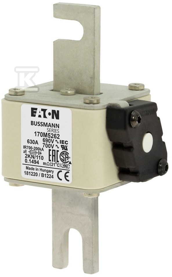 Wkładka szybka, 630 A, AC 690 V, DIN 2, - 170M5262