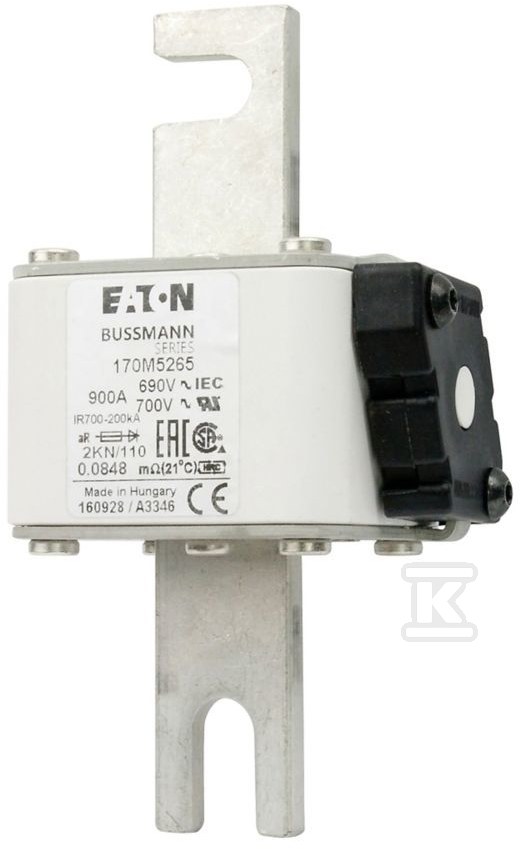 Wkładka szybka, 900 A, AC 690 V, DIN 2, - 170M5265
