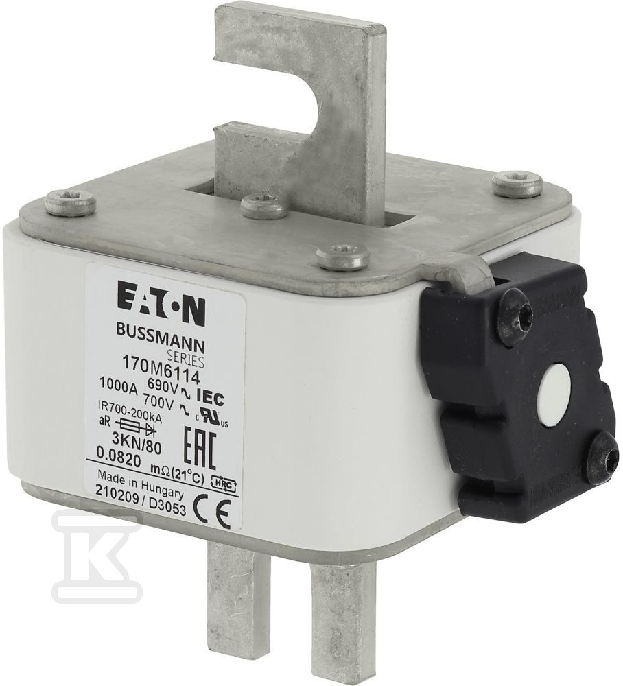 Wkładka szybka, 1000 A, AC 690 V, DIN - 170M6114