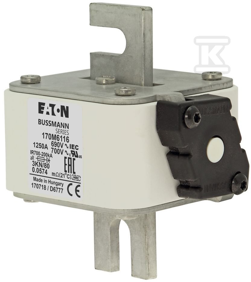 Wkładka szybka, 1250 A, AC 690 V, DIN - 170M6116