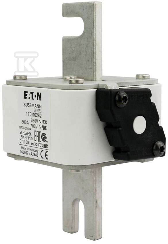 Wkładka szybka, 800 A, AC 690 V, DIN 3, - 170M6262