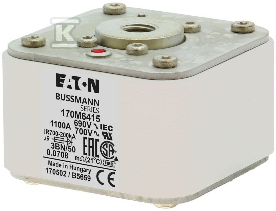 Wkładka szybka, 1100 A, AC 690 V, - 170M6415