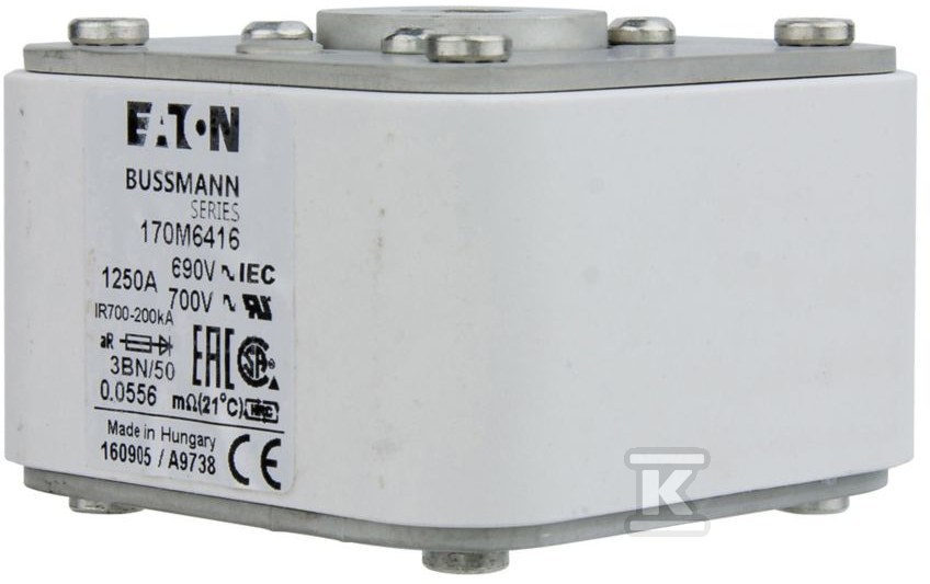 Wkładka szybka, 1250 A, AC 690 V, - 170M6416