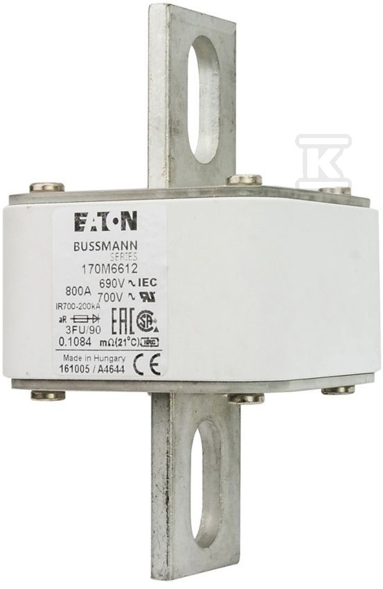 Wkładka szybka, 800 A, AC 690 V, - 170M6612