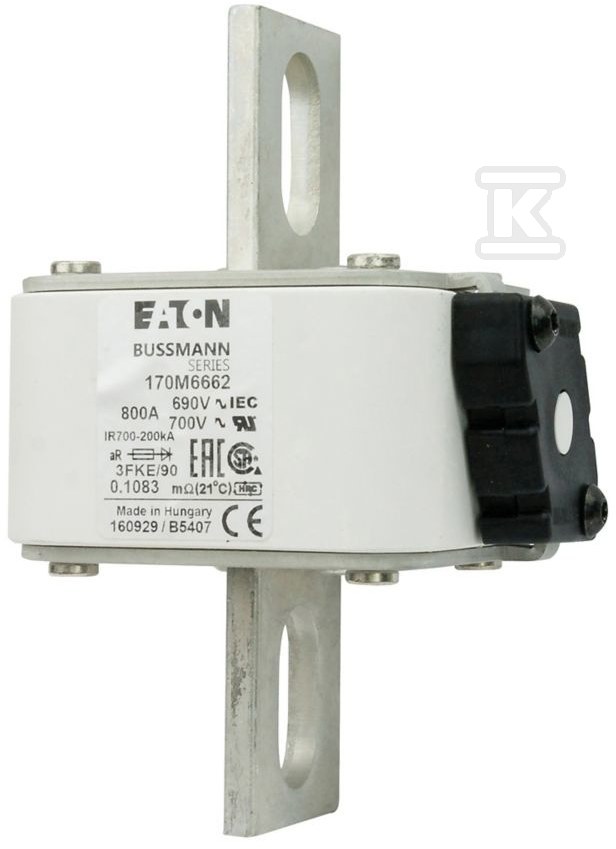Wkładka szybka, 800 A, AC 690 V, - 170M6662