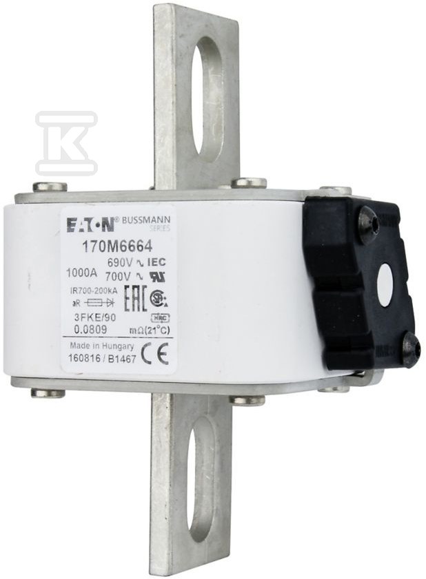 Wkładka szybka, 1000 A, AC 690 V, - 170M6664