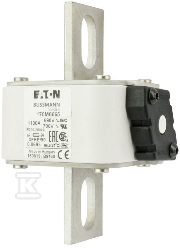 Wkładka szybka, 1100 A, AC 690 V, - 170M6665