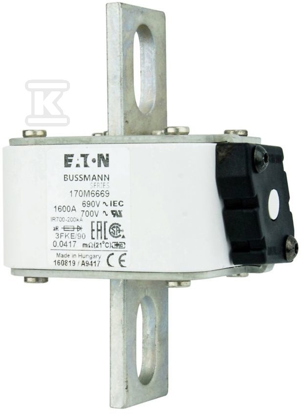 Wkładka szybka, 1600 A, AC 690 V, - 170M6669