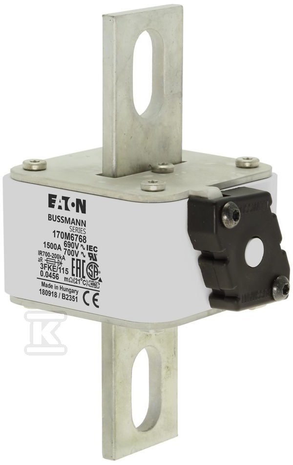 Wkładka szybka, 1500 A, AC 690 V, - 170M6768