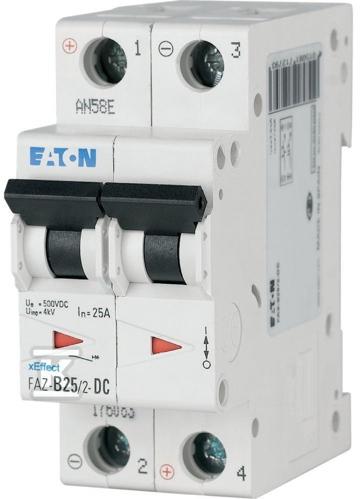 Circuit breaker 15kA FAZ DC FAZ-B2/2-DC - 176075