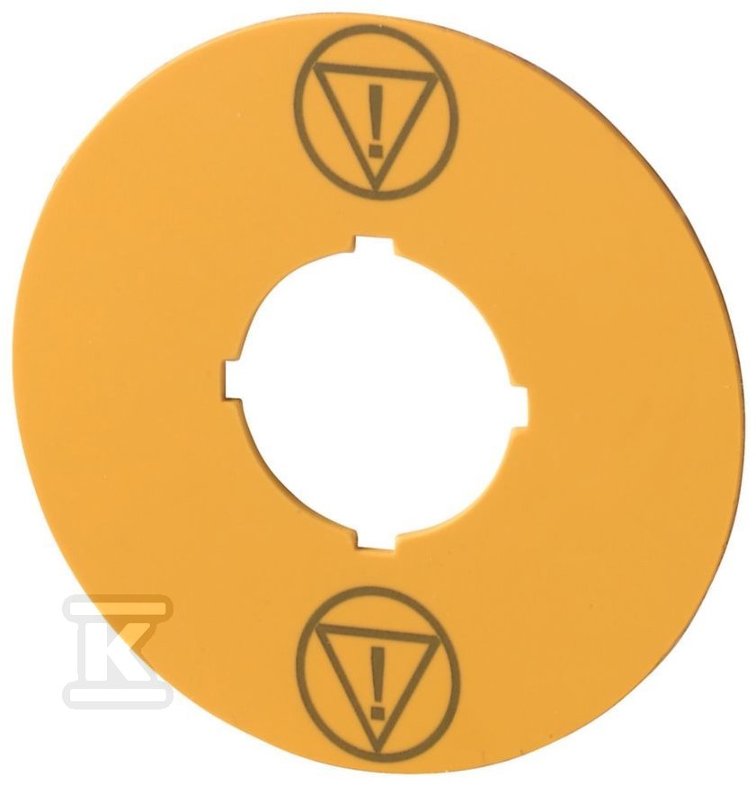 M22-XBK-ESS Żółta tabliczka D = 60 mm z - 180472