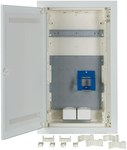 Rozdzielnica multimedialna podtynkowa IP30 1x14 płas kA, drzwi wifi KLV-36UPM-W-F