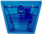 Część optyczna sygnalizatora XX10/CE/M2B/BL X10midi, niebieska soczewka
