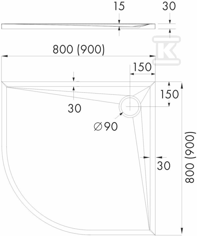 Brodzik kompozytowy "Etrusco" - 3.463