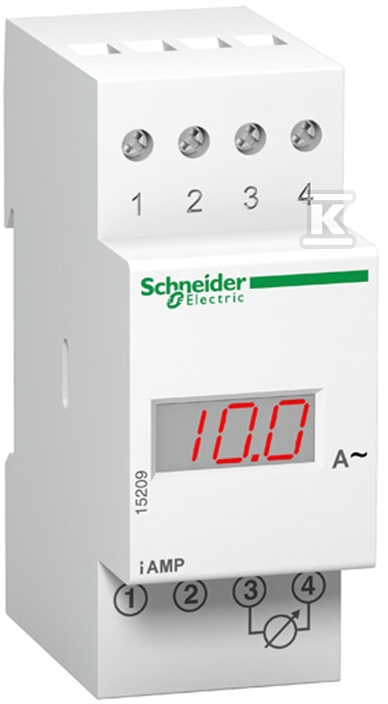 Amperomierz cyfrowy modułowy AMP szyna - 15202