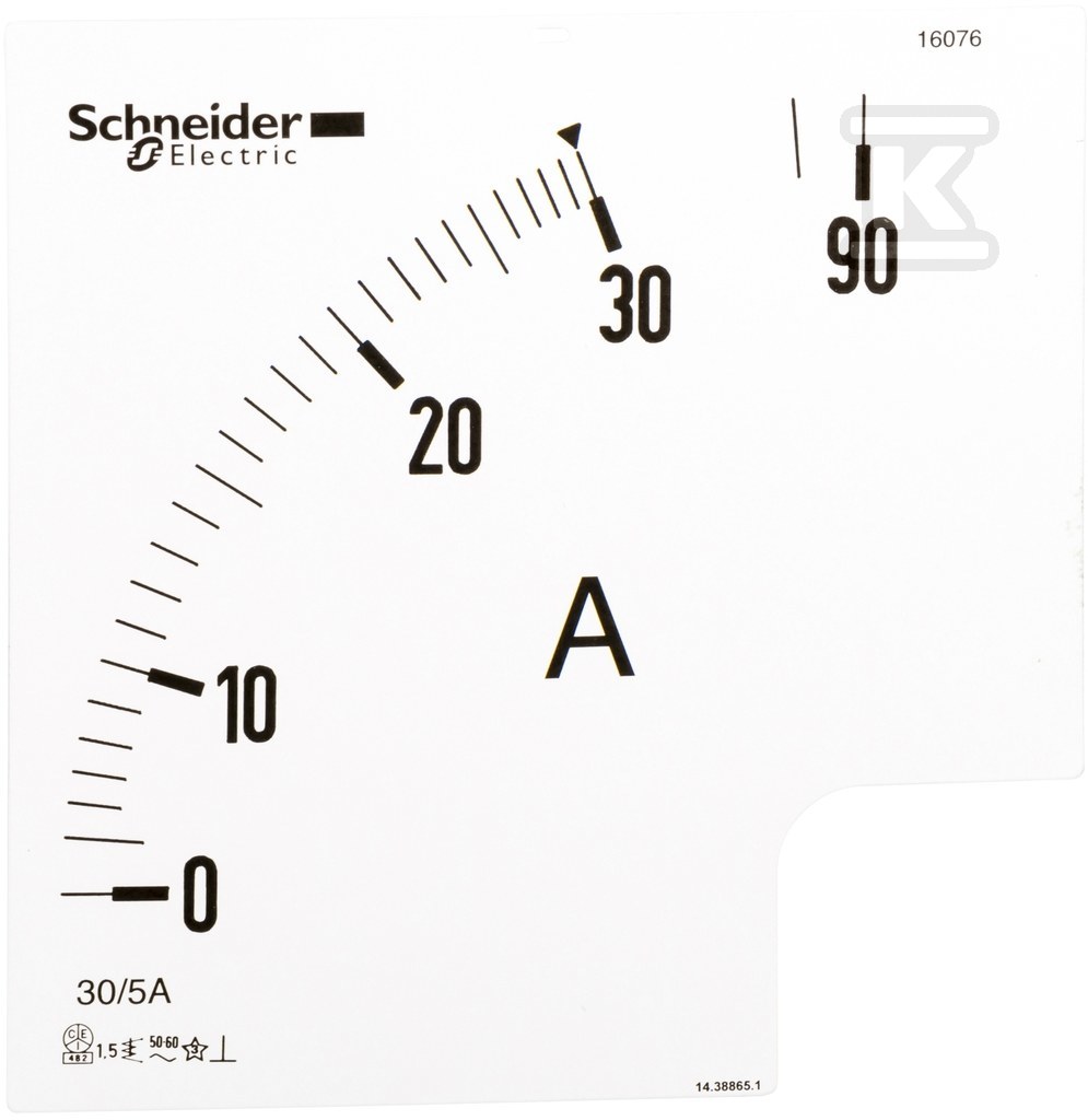 Skala do amperomierza 3In 96x96mm - 16076