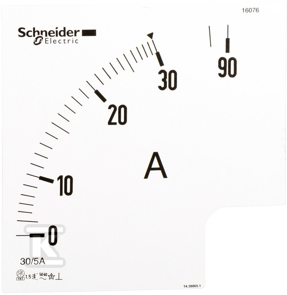 Skala do amperomierza 3In 96x96mm - 16078