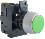 Кнопка прихована синя 3 конт. кільце нікельоване ST22-KN-30\.