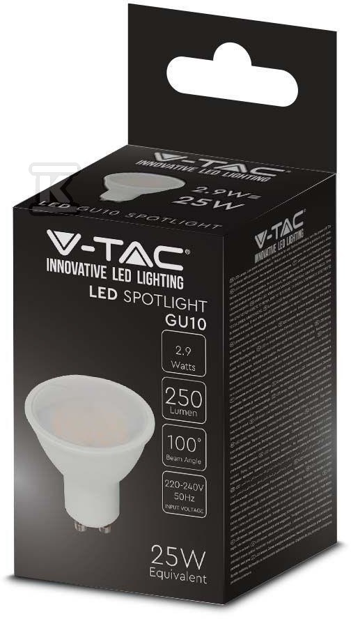 V-TAC LED bulb 2.9W GU10 VT-2333 3000K - 2987