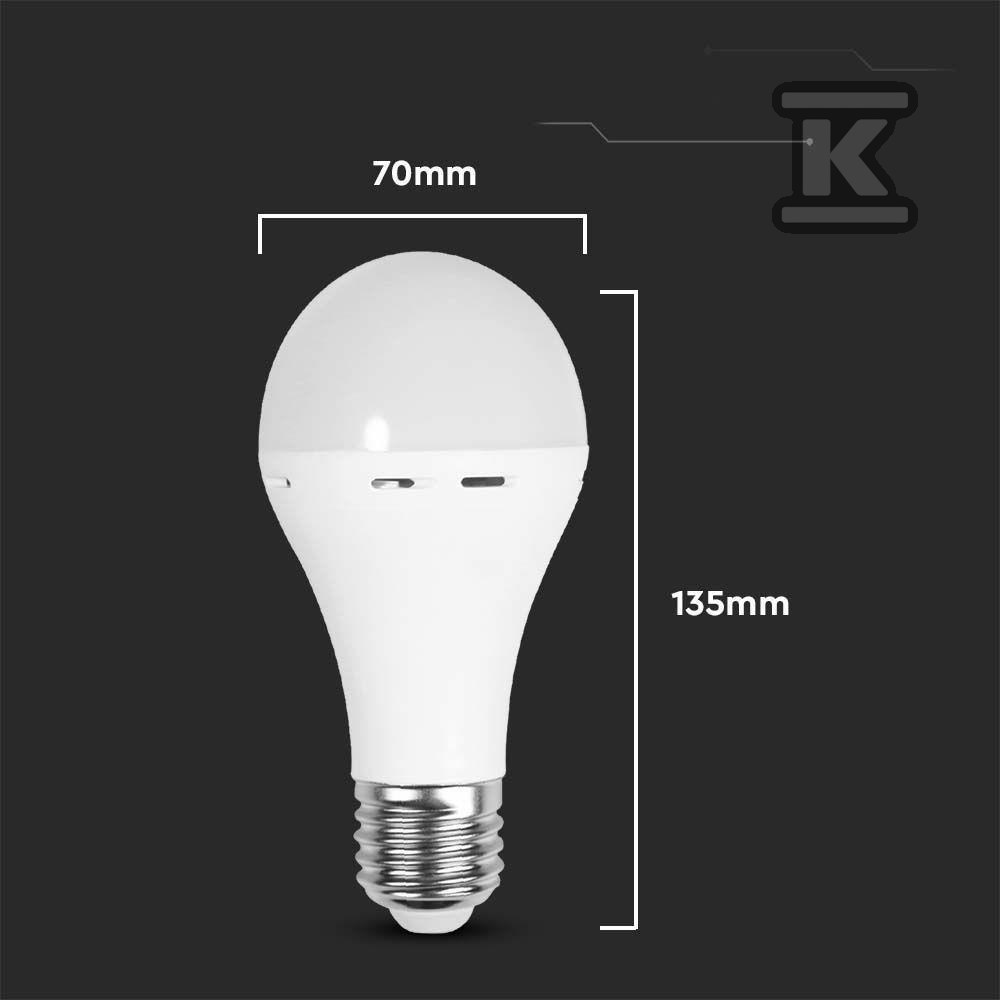 Żarówka Awaryjna LED V-TAC 9W A70 E27 - 7010