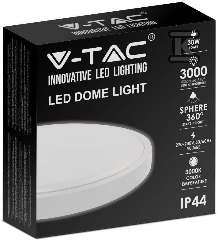 Plafon V-TAC 30W LED Okrągły IP44 42cm - 7622