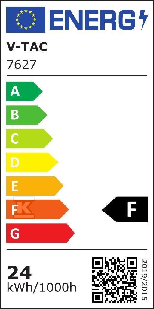 V-TAC 24W LED Square Ceiling Lamp IP44 - 7627