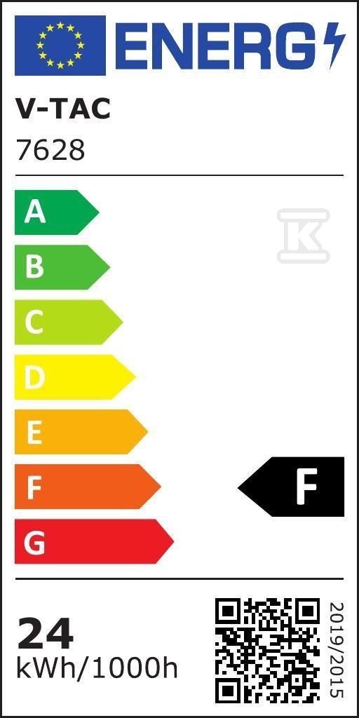 Plafon V-TAC 24W LED Kwadrat IP44 - 7628