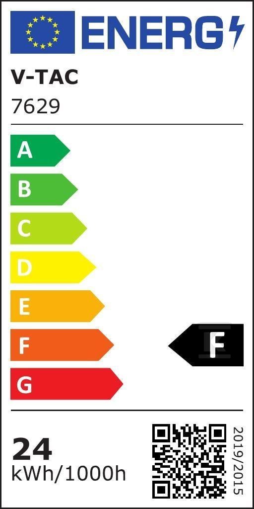 Plafon V-TAC 24W LED Kwadrat IP44 - 7629