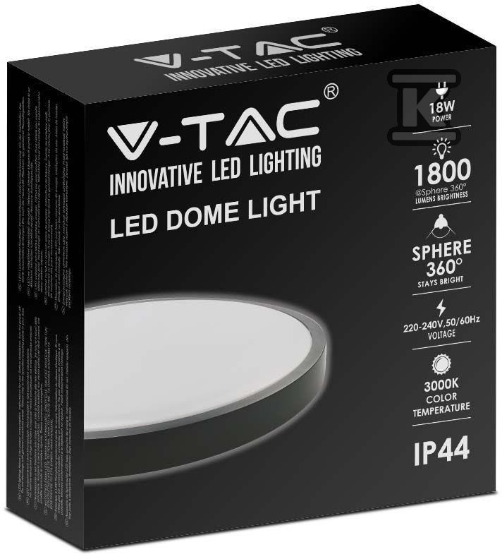 Plafon V-TAC 18W LED Okrągły IP44 23cm - 7633