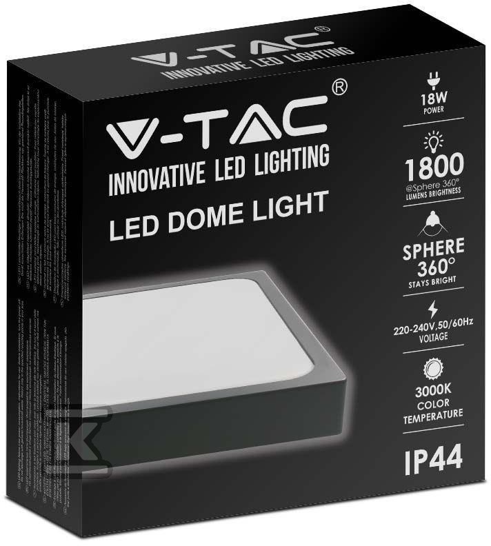 Plafon V-TAC 24W LED Kwadrat IP44 - 7645