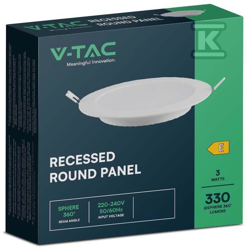 V-TAC LED Panel Recessed Premium - 7855