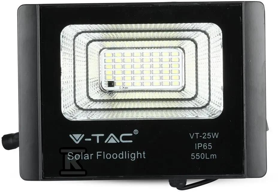 V-TAC 12W schwarzer LED-Solarprojektor - 8573