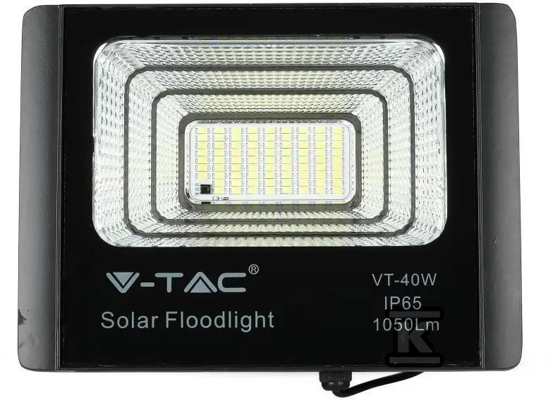 V-TAC 16W fekete LED napelem projektor - 8574