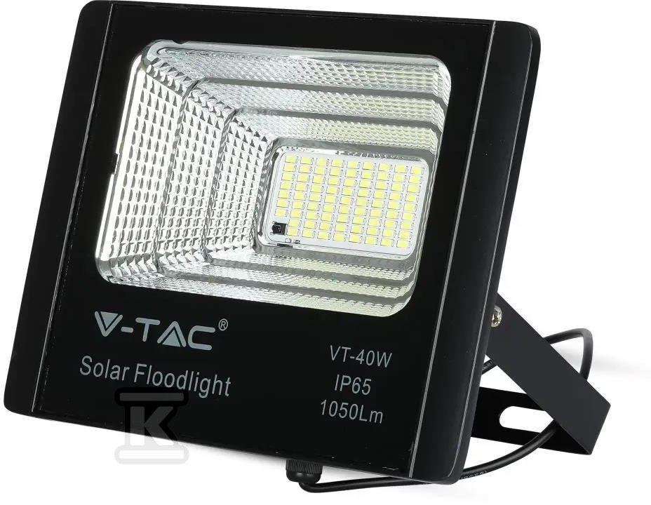 V-TAC 16W fekete LED napelem projektor - 8574