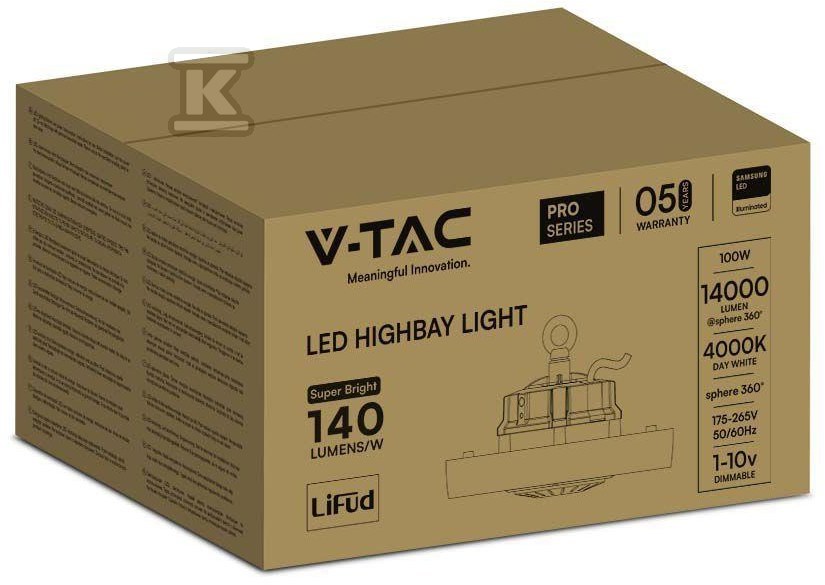 Oprawa V-TAC LED high bay SAMSUNG CHIP - 20480