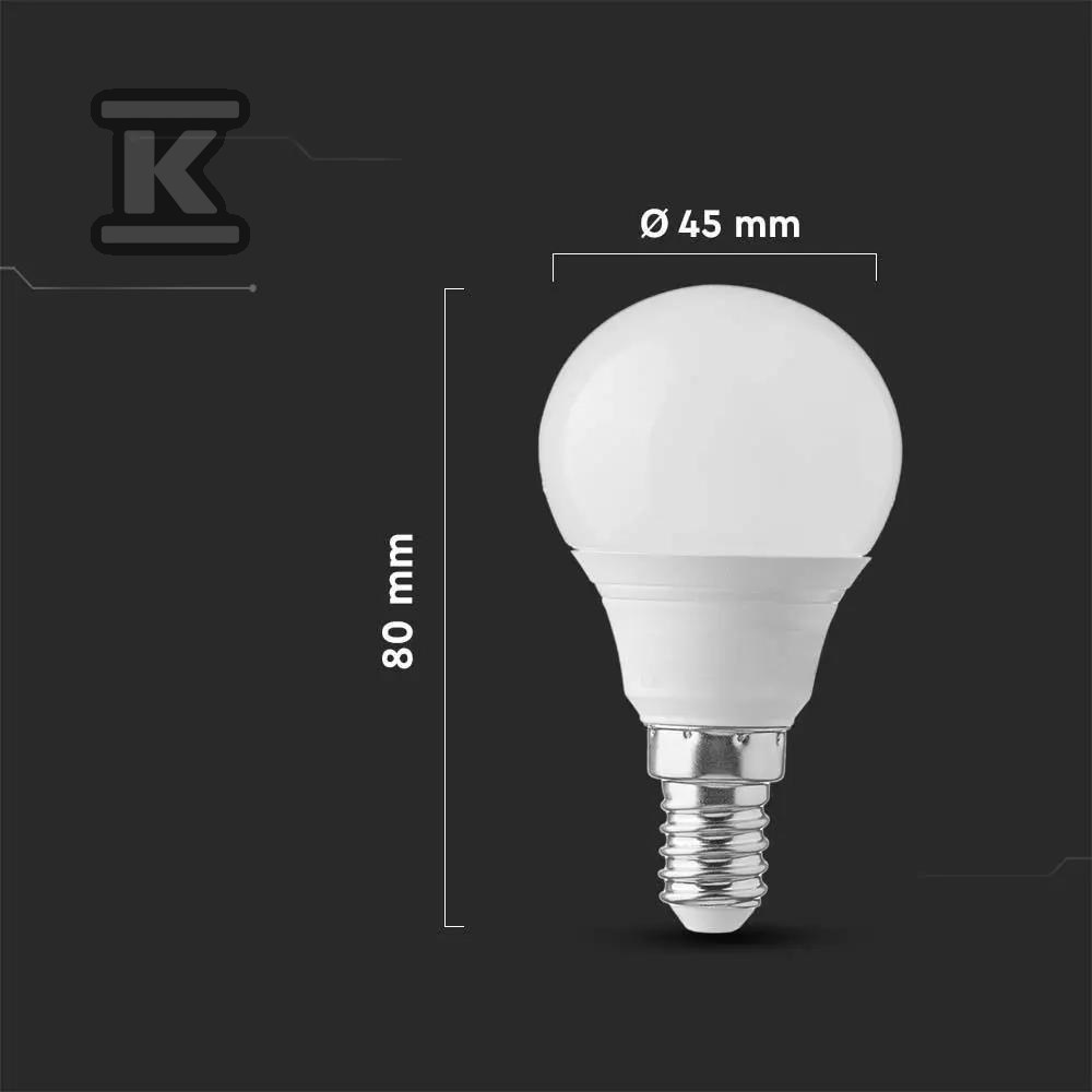 V-TAC LED izzó 3.7W E14 Ball P45 - 214124