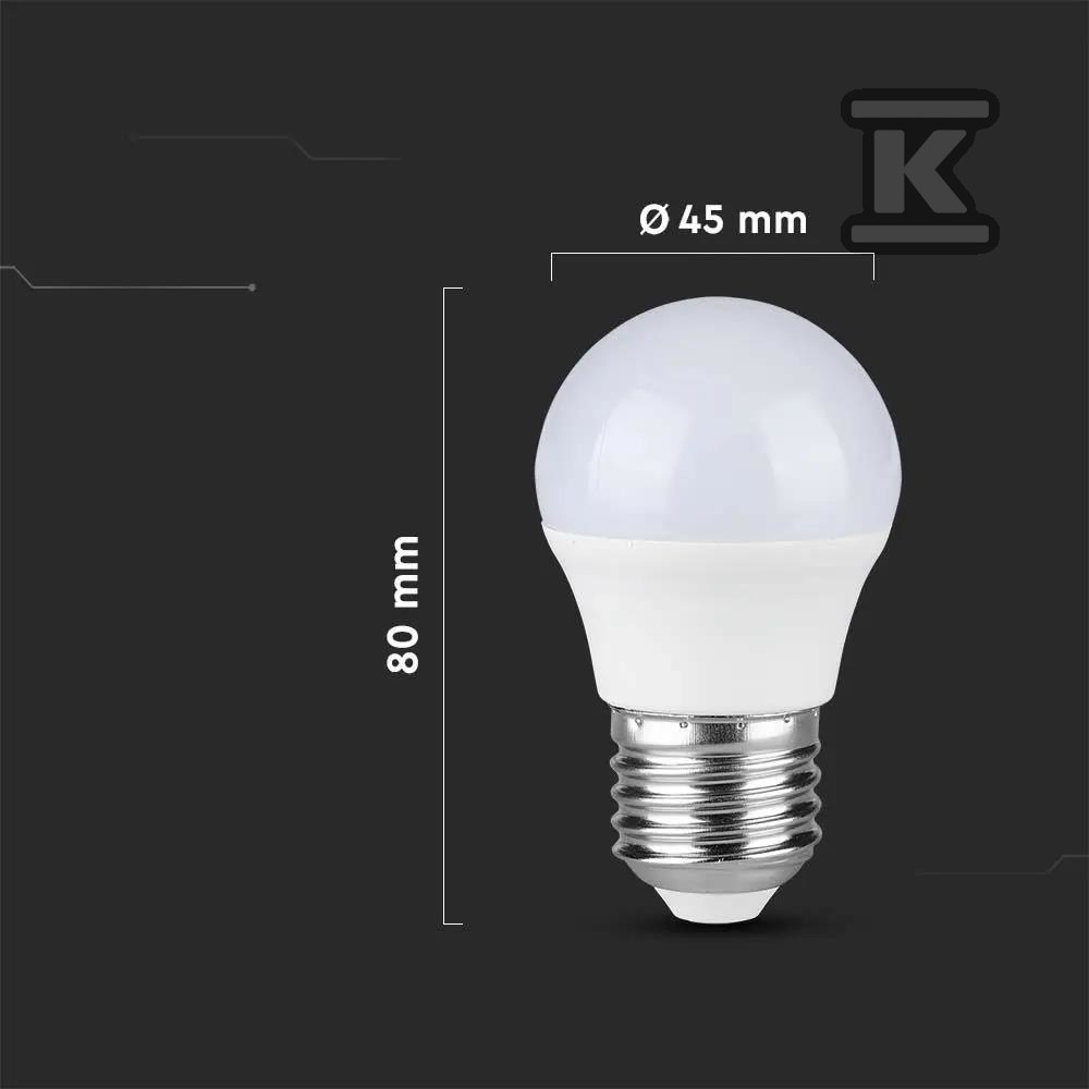 V-TAC LED izzó 3.7W E27 Ball G45 - 214162