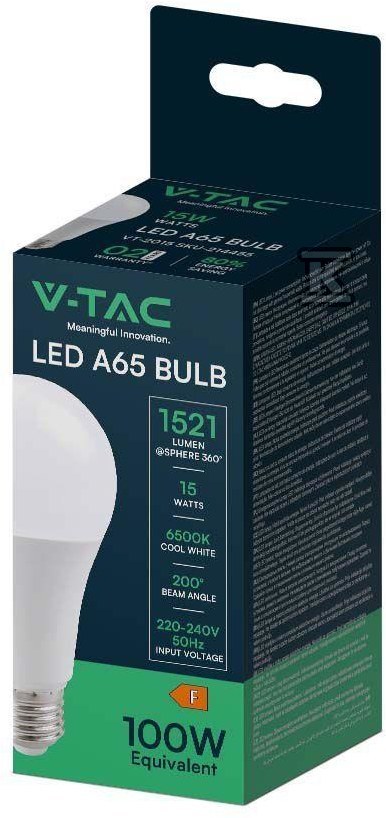 Żarówka LED V-TAC 15W A65 E27 VT-2015-N - 214454