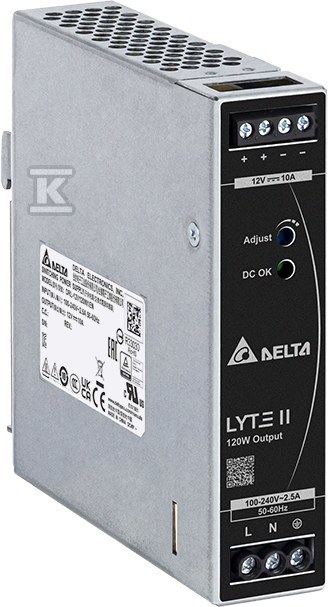 DELTA LYTE II, DIN rail power supply - DRL-12V120W1EN