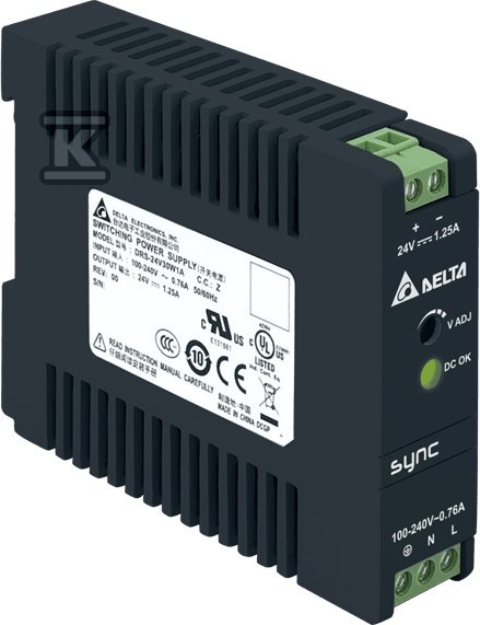 Zasilacz na szynę DIN 24V 1,25A 30W - DRS-24V30W1AZ