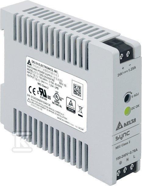 Zasilacz na szynę DIN 24V 1,25A 30W - DRS-24V30W1NZ
