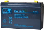 MW Power AGM AGM battery 6V/12Ah 6-9 years (wide connector)