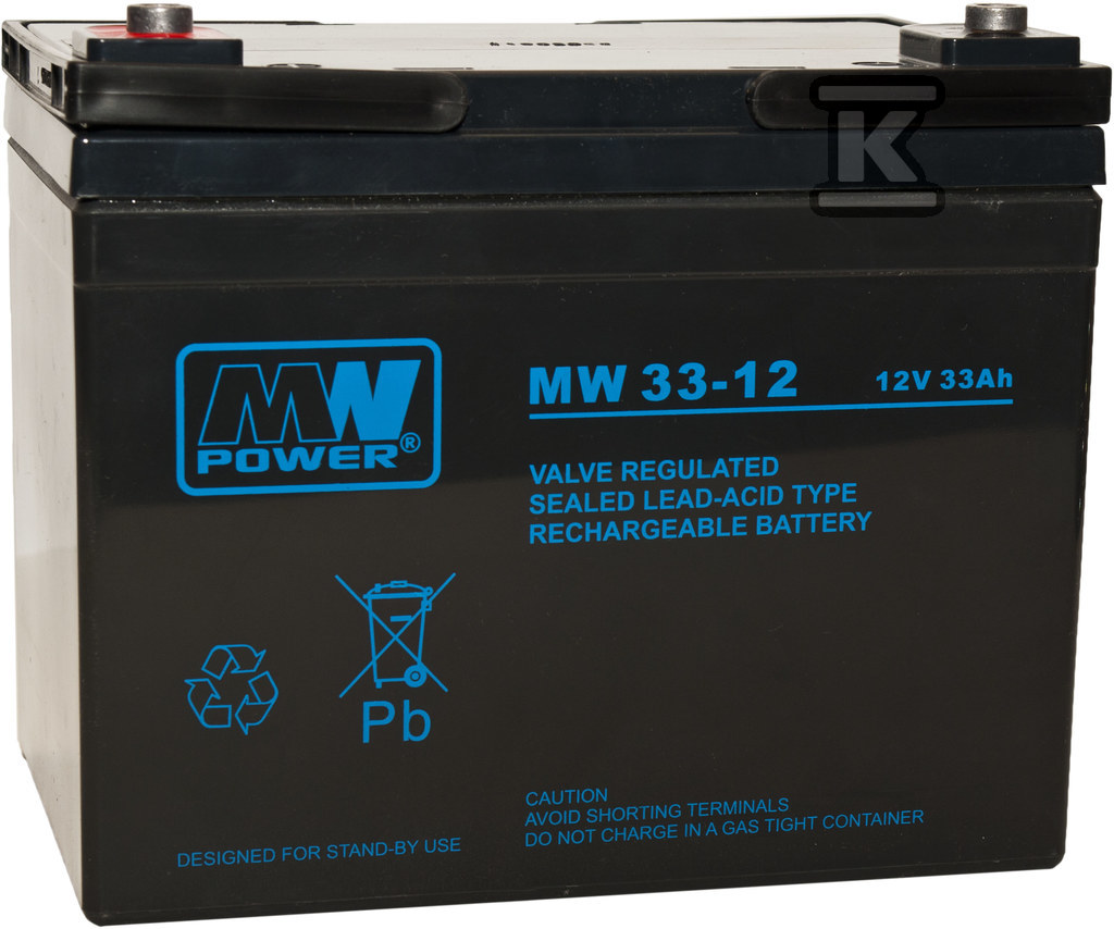 Akumulator AGM 12V/33Ah 6-9 lat MW - MW 33-12