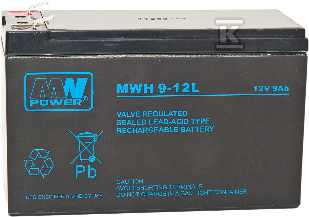 MW Power AGM AGM 12V/9Ah battery 6-9 - MWH 9-12L