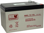 MW Power AGM AGM battery 12V/12Ah 10-12 years (wide connector)