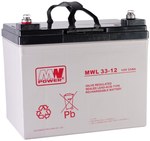 MW Power AGM AGM battery 12V/33Ah 10-12 years