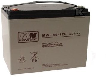 MW Power AGM battery AGM 12V/60Ah 10-12 - MWL 60-12H