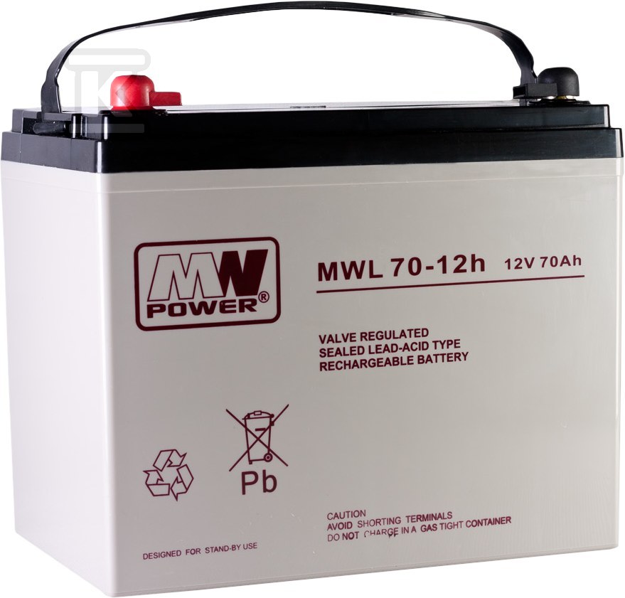 MW Power AGM AGM battery 12V/70Ah 10-12 - MWL 70-12H